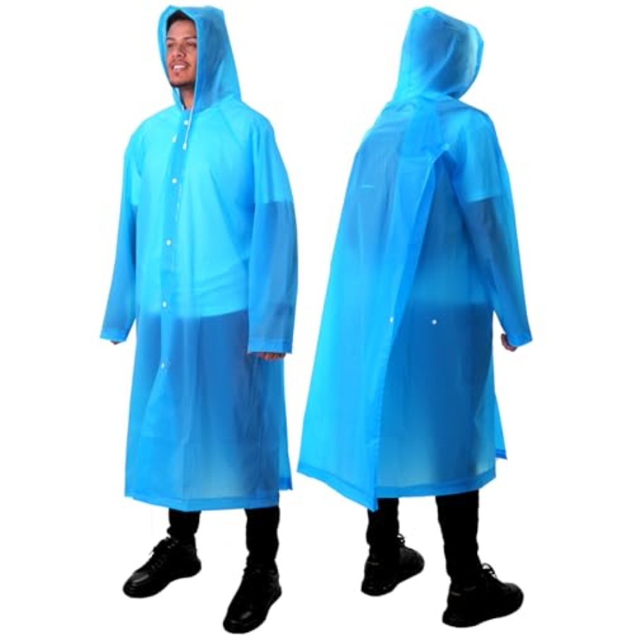 Emergency Poncho Rain - ANYOO 2-Pack Rain Ponchos for Adults