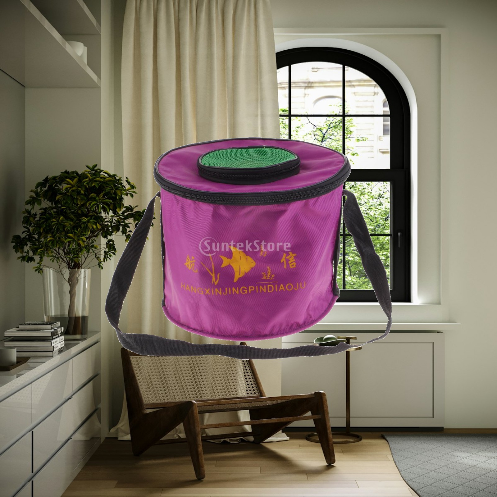 Water Bag Collapsible - Canvas Collapsible Fishing Bucket Portable Water