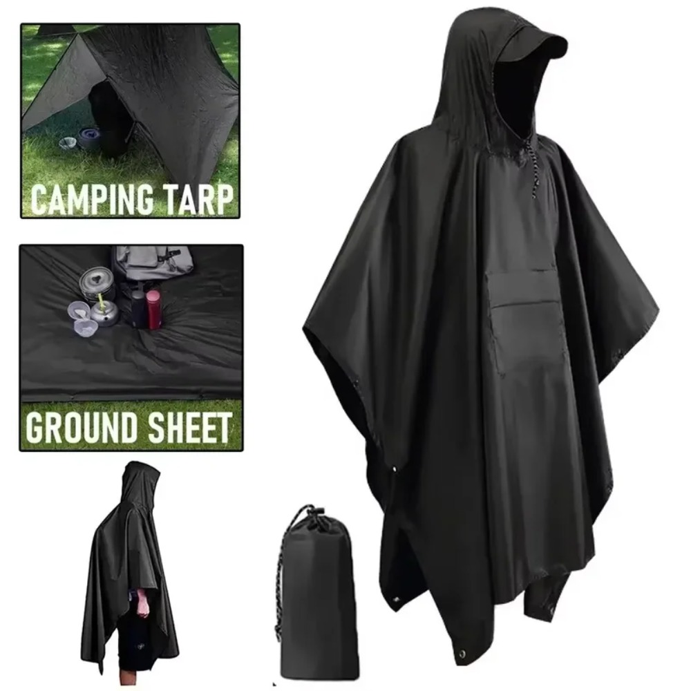 Outdoor Multifunctional 3 In 1 - огляд і ціна Emergency Poncho Rain