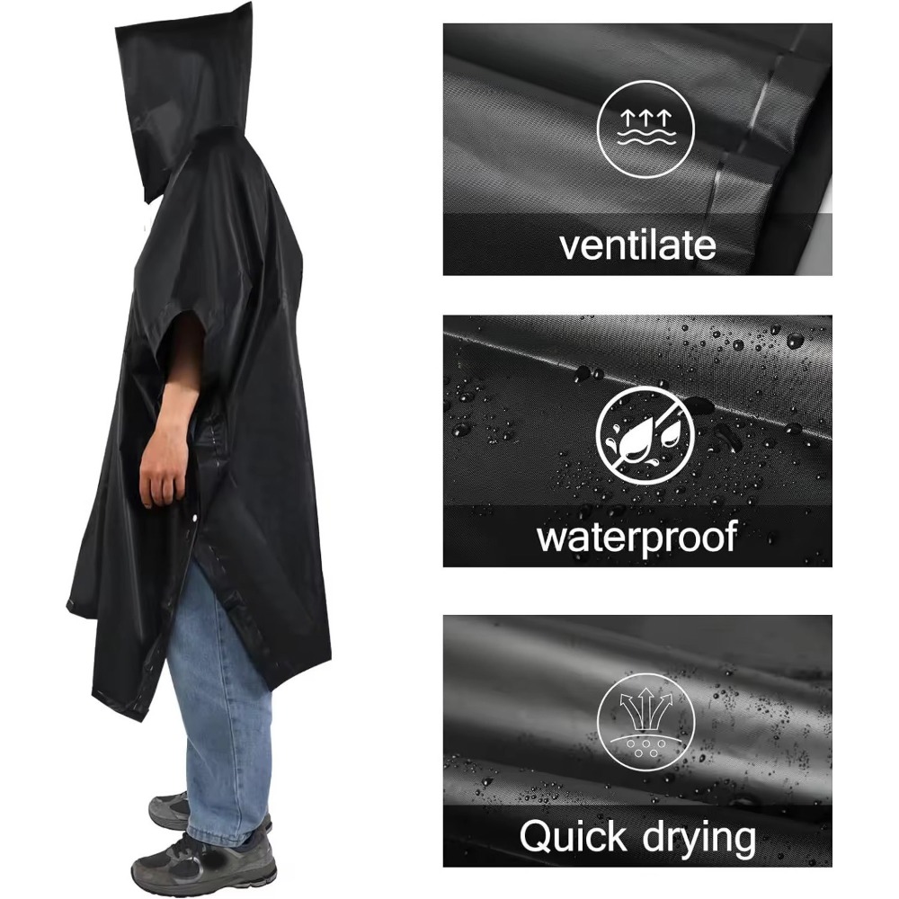 3 in 1 Waterproof Rain Poncho  - огляд і ціна Emergency Poncho Rain