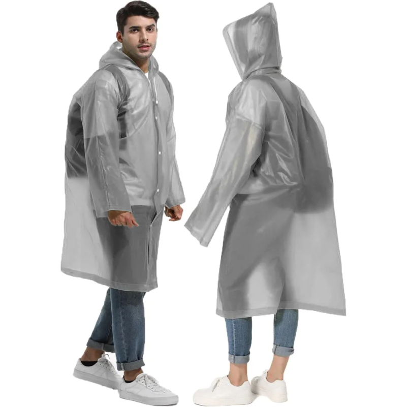 Disposable Adults Reusable Rai - огляд і ціна Emergency Poncho Rain