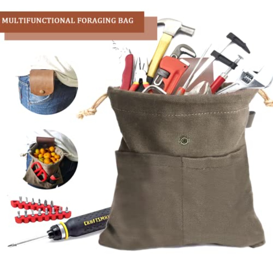 Foraging Pouch Leather Canvas  - огляд і ціна Water Bag Collapsible
